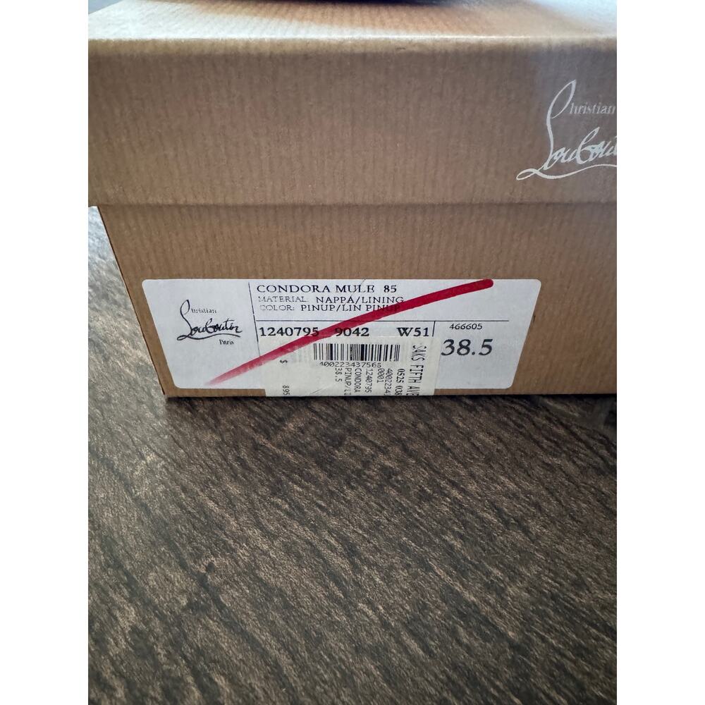 CHRISTIAN LOUBOUTIN Condora 85 leather mules BNIB 38.5 - Picture 9 of 9